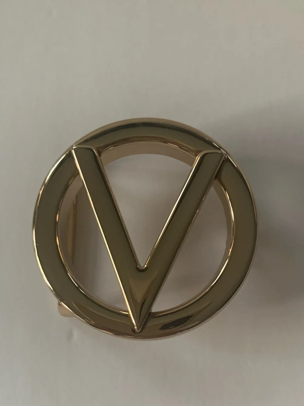 Authentic Valentino Gold Belt Buckle V Monogram - Picture 2 of 7